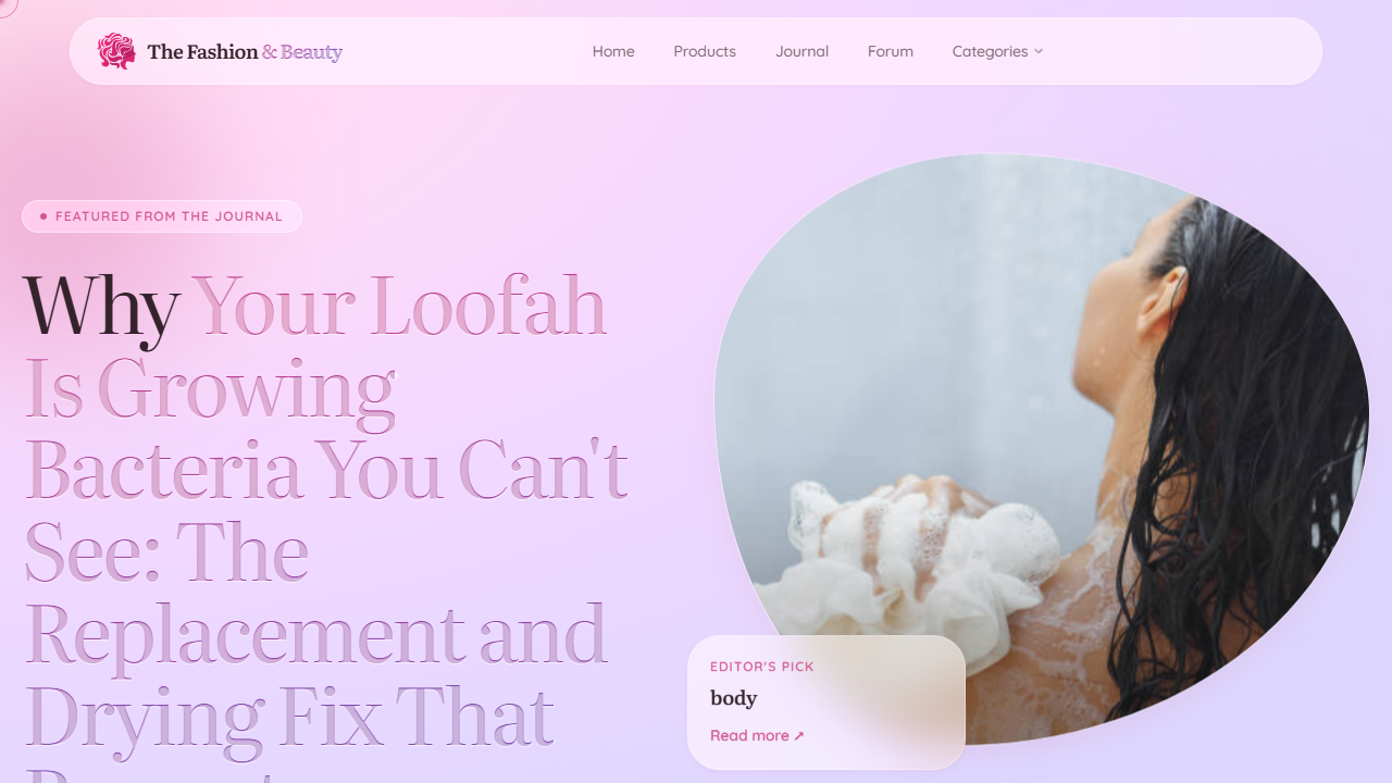 Screenshot of the The Fashion & Beauty homepage at thefashionnbeauty.com